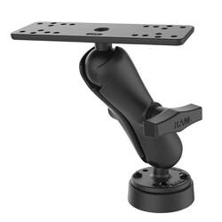 Крепление для морской электроники RAM® Drill-Down с кабельным органайзером