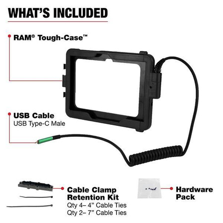 RAM® Tough-Case™ для Tab Active Pro и Active4 Pro – разъем USB типа C