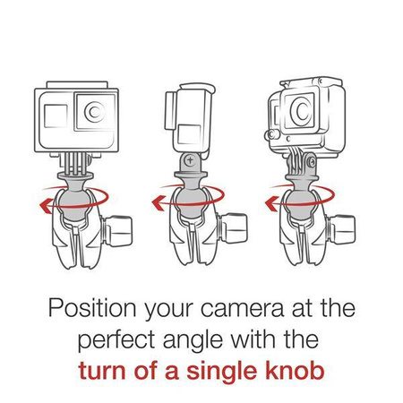 Двойное шаровое крепление RAM® Tough-Strap™ с универсальным адаптером для экшн-камеры