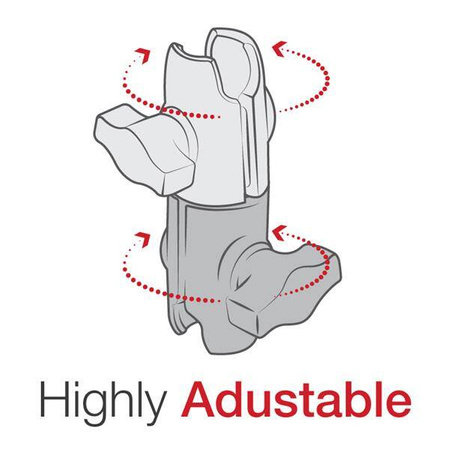 Композитный поворотный кронштейн RAM® с двойной головкой