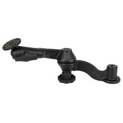 RAM® 12-дюймовый изогнутый двойной поворотный рычаг с гнездом и круглой пластиной