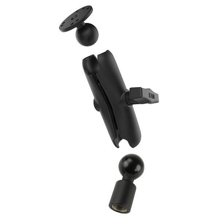 Универсальное двойное шаровое крепление RAM® с круглой пластиной и резьбой 1/2 дюйма NPT