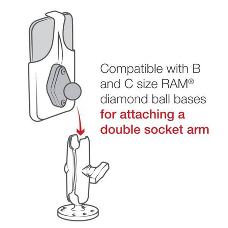 Подставка RAM® Form-Fit для Apple iPhone 12 mini и iPhone 13 mini