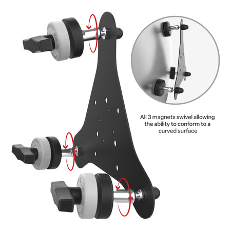 RAM® Tough-Mag™ 48MM 3-точечная поворотная магнитная монтажная база
