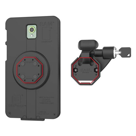 RAM® Правый фиксирующий держатель для планшетов с кнопкой GDS® Uni-Conn™