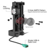 GDS® Uni-Conn™ Locking Spring Loaded Power + Single USB-A Dock