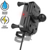 RAM® Tough-Charge™ 15 Вт Водонепроницаемое крепление для мотоцикла с беспроводной зарядкой