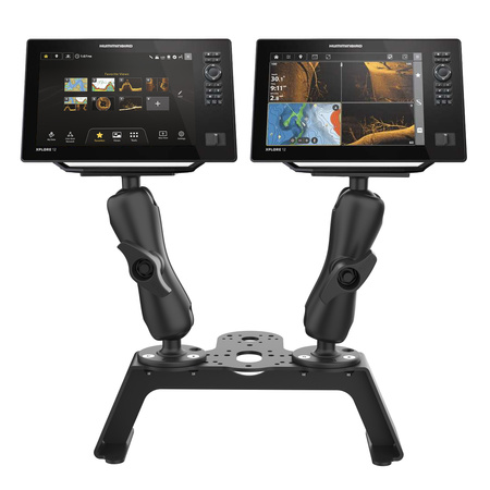 Палубный комплект RAM® Fishfinder с двойным креплением Humminbird Helix 8-10 и XPLORE