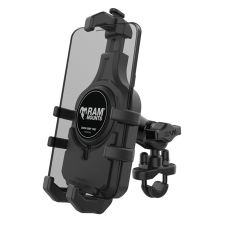 RAM® Quick-Grip™ Pro Phone Mount with Handlebar U-Bolt Base - Short