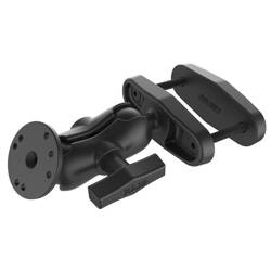 Зажимное крепление RAM® 3 дюйма с квадратной стойкой и круглой пластиной AMPS — короткий кронштейн