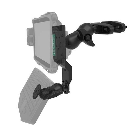 Универсальное крепление для стойки вилочного погрузчика RAM® с круглой пластиной и дополнительными аксессуарами