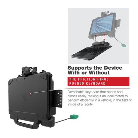 Док-станция RAM® Power + Dual USB с блокировкой для планшета Zebra ET8x 2-в-1