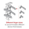 Держатель для GPS и радио RAM® Finger-Grip™ с гибким клейким креплением на приборной панели