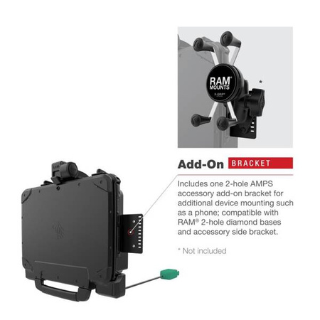 RAM® Power + двойная док-станция USB для планшета Zebra ET8x 2-в-1