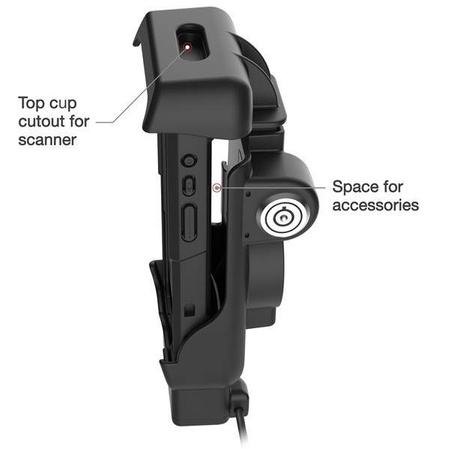 Док-станция с электроприводом RAM® и USB-A для Honeywell CT40/45/47 — контакты с подогревом