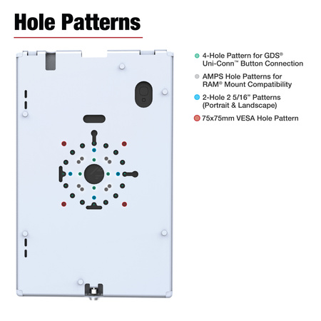 RAM® Safe-Case™ для 10-дюймового планшета Zebra ET4x - серый