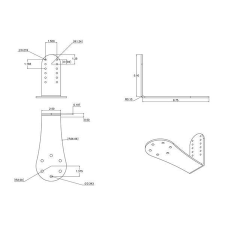 Переходная пластина клавиатуры RAM® для символа 5090