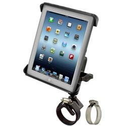 Крепление RAM® Tab-Tite™ с ремешком и основанием с зажимом для шланга для iPad 1–4 поколений и многое другое