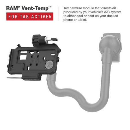 RAM® Низкопрофильная фиксирующаяся док-станция с питанием от USB-C для Tab Active5 и 3