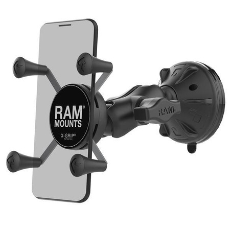 Крепление для телефона RAM® X-Grip® с низкопрофильной присоской — короткое