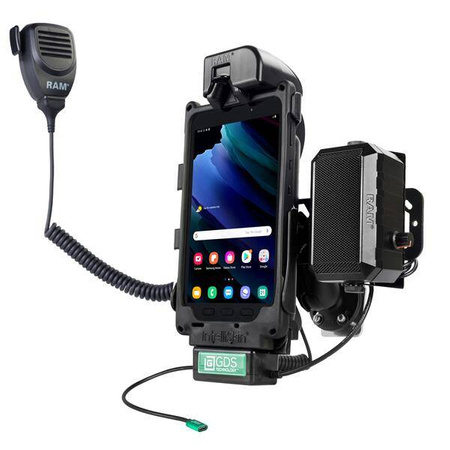 Универсальный автомобильный комплект GDS® Tough-Dock™ с функцией PTT для планшета Samsung Tab Active3