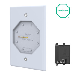 GDS® Uni-Conn™ Powered Low Profile Wall Dock с PoE - серый