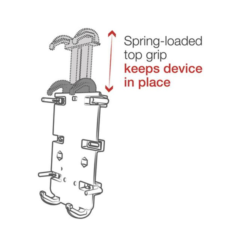 Крепление для телефона RAM® Quick-Grip™ XL с основанием руля RAM® Tough-Strap™