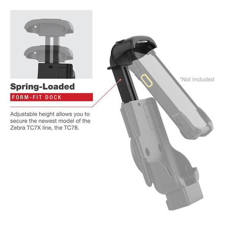 Док-станция RAM® Form-Fit с электроприводом для Zebra TC73 и TC78