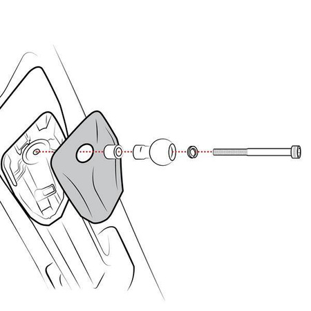 Комплект для замены болта M6 с поручнем RAM® с шариковым основанием