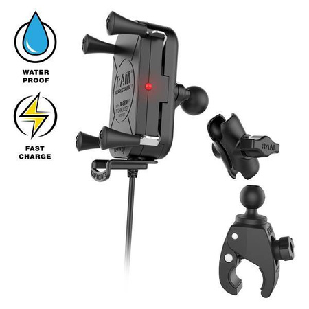 RAM® Tough-Charge™ Крепление для беспроводной зарядки мощностью 15 Вт с Tough-Claw™