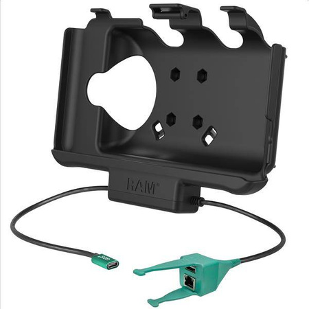 Док-станция с питанием RAM® USB-C + данные USB-A и RJ45 для планшетов Samsung Tab Active5 и 3