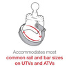 Шариковая база RAM® ATV/UTV для направляющих шириной до 3,15 дюйма — нержавеющая сталь