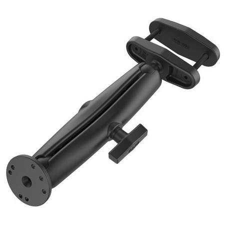 Зажимное крепление RAM® 3 дюйма с квадратной стойкой и круглой пластиной AMPS — длинный кронштейн