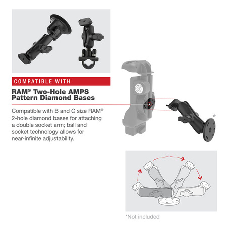 Крепежный держатель RAM® с замком для ключей для Zebra TC73 и TC78