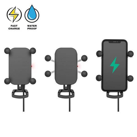 RAM® Tough-Charge™, 15 Вт, беспроводная зарядка, крепление на присоске