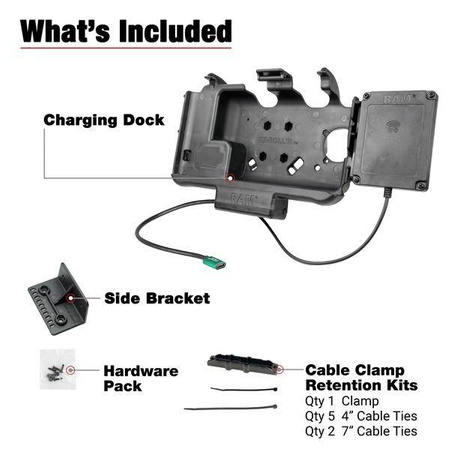 Док-станция RAM® с питанием USB-C и расширителем NFC для Samsung Tab Active5 и 3