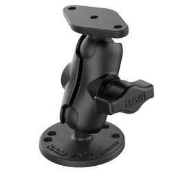 Крепление RAM® с двойным шариком и алмазной пластиной — короткое