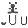 Основание руля RAM® с U-образным болтом для направляющих диаметром от 0,5 до 1,25 дюйма — размер B