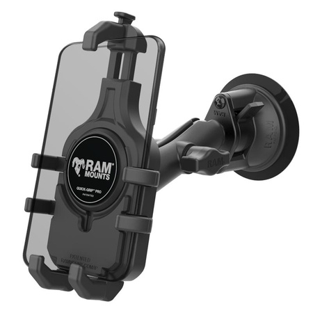 Крепление для телефона RAM® Quick-Grip™ Pro с присоской Twist-Lock™ - среднее