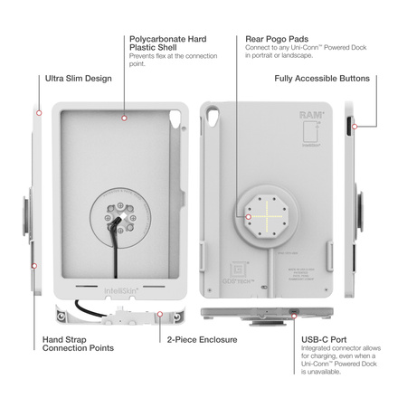 Тонкий чехол IntelliSkin® для iPad 10-го и 11-го поколений (задние накладки) - серый
