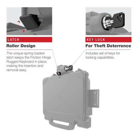 Запирающийся держатель RAM® для планшета Zebra ET8x 2-в-1