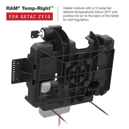 Блокировка RAM® Power + док-станция для данных для Getac ZX10