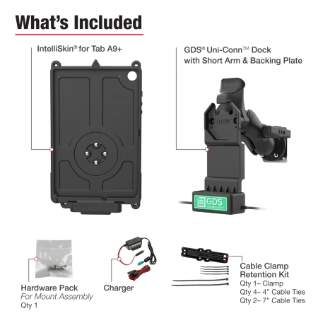 GDS® Uni-Conn™ Vehicle Bundle + Single USB-C для Samsung Tab A9+