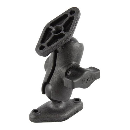 Композитное двойное шаровое крепление RAM® с двумя алмазными пластинами — короткое