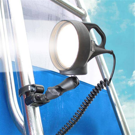 Крепление на рейку RAM® ATV/UTV со светодиодным прожектором