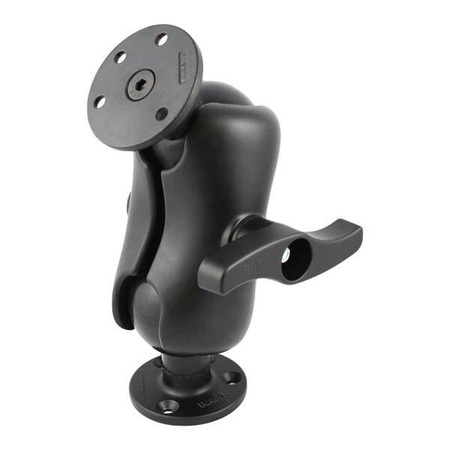 Двойное шаровое крепление RAM® со стальными армированными круглыми пластинами — размер E, короткий