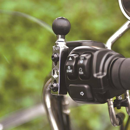 Хромированная шаровая опора бачка тормоза/сцепления RAM® для мотоцикла