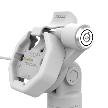 GDS® Uni-Conn™ Powered Locking Tilt & Swivel Dock with PoE - серый