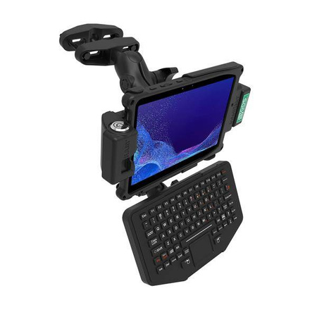 Универсальное крепление для стойки вилочного погрузчика RAM® с круглой пластиной и дополнительными аксессуарами