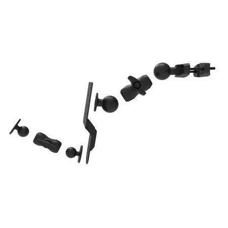 Универсальное крепление для стойки вилочного погрузчика RAM® с круглой пластиной и дополнительными аксессуарами